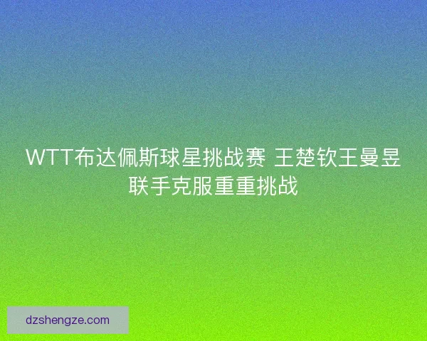 WTT布达佩斯球星挑战赛 王楚钦王曼昱联手克服重重挑战